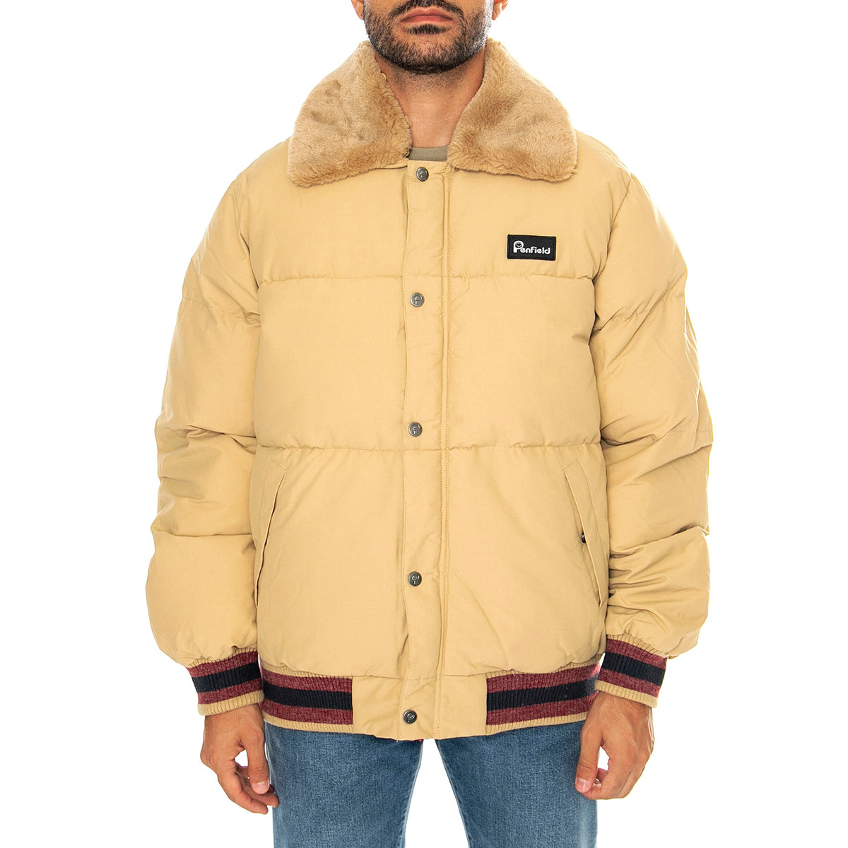 Archive Padded Bomber Star Fish - Giacca Uomo Beige PFD0433-J39 . PENFIELD 