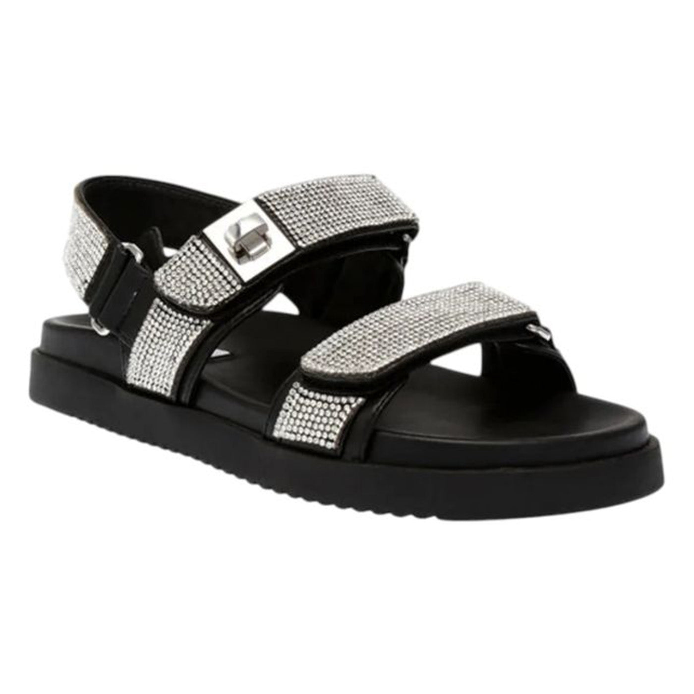 MONA RHINESTONE BLACK / SILVER - Sandali Donna Neri / Argento SMMONA-R . STEVE MADDEN 