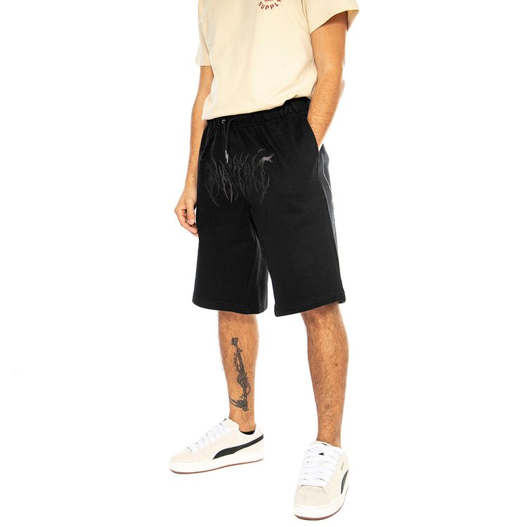 Short Snatch Black - Bermuda Uomo Neri SHORT SNATCH - BLACK . WASTED PARIS 