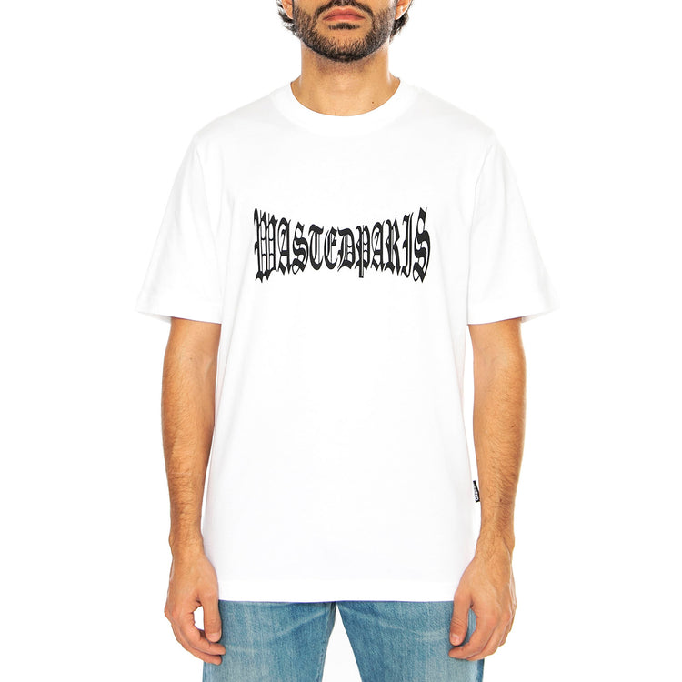 T-Shirt London White - Maglietta Girocollo Uomo Bianca T-SHIRT LONDON - - WHITE . WASTED PARIS 