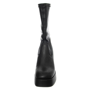 HIDDEN BLACK STRETCH PU - Stivaletti alla Caviglia Donna Neri WSSHIDDEN-BLK . WINDSOR SMITH 