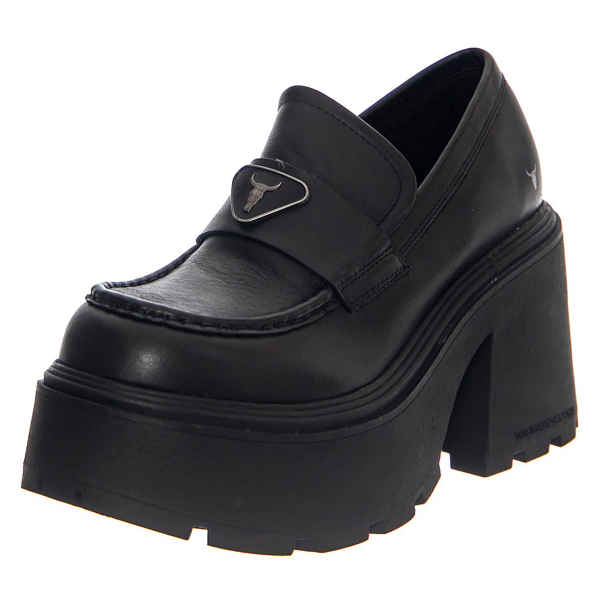 Spoiled Black Leather - Moccasini Donna Neri WSSSPOILED-BLK . WINDSOR SMITH 