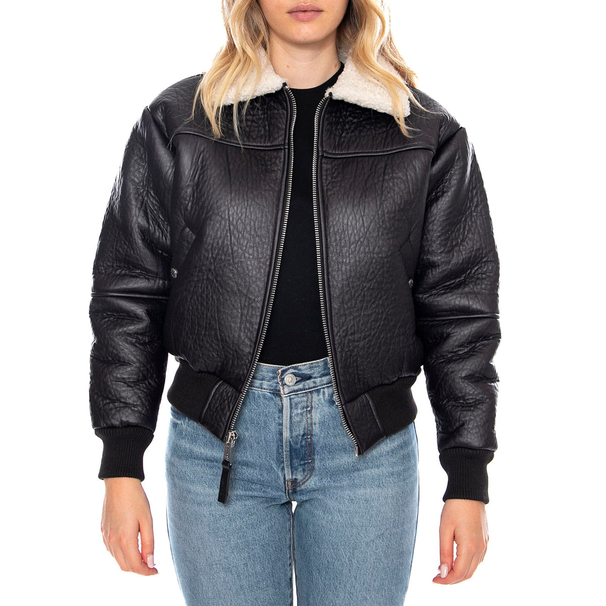B-15 MOD -- Giacca Donna Nera F258007 3 ALPHA INDUSTRIES 