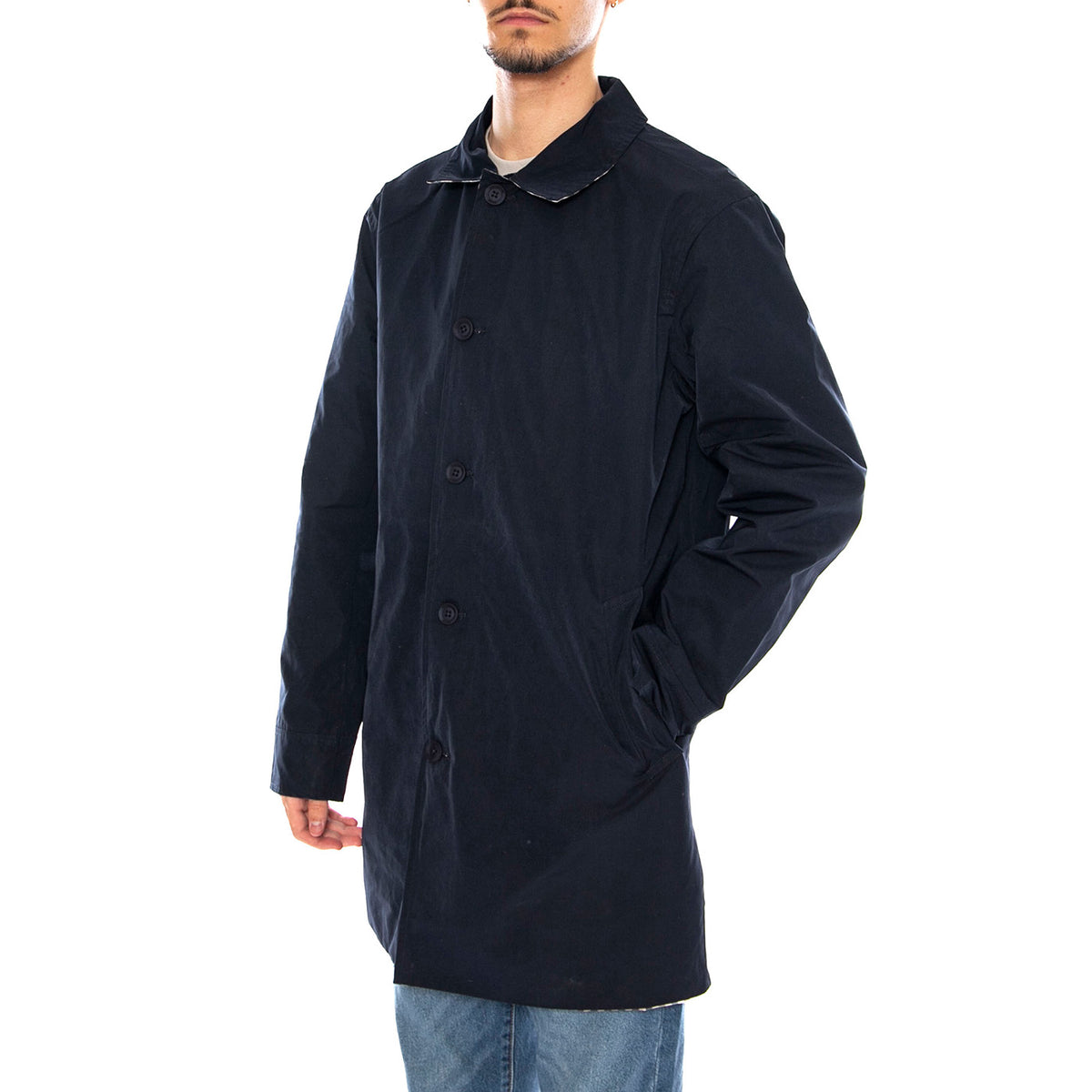 Aquascutum Iconic Reversible Trench -- Trench Uomo Blu AA_ICON_JK004 . AQUASCUTUM 