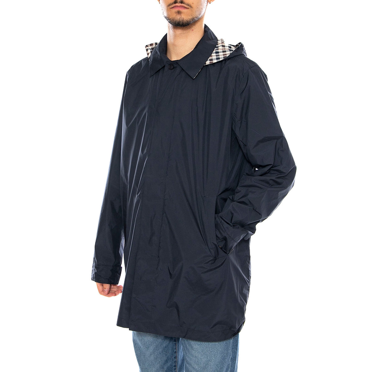 Packable Trench -- Trench Uomo Navy AA_ICON_JK005_11 . AQUASCUTUM 