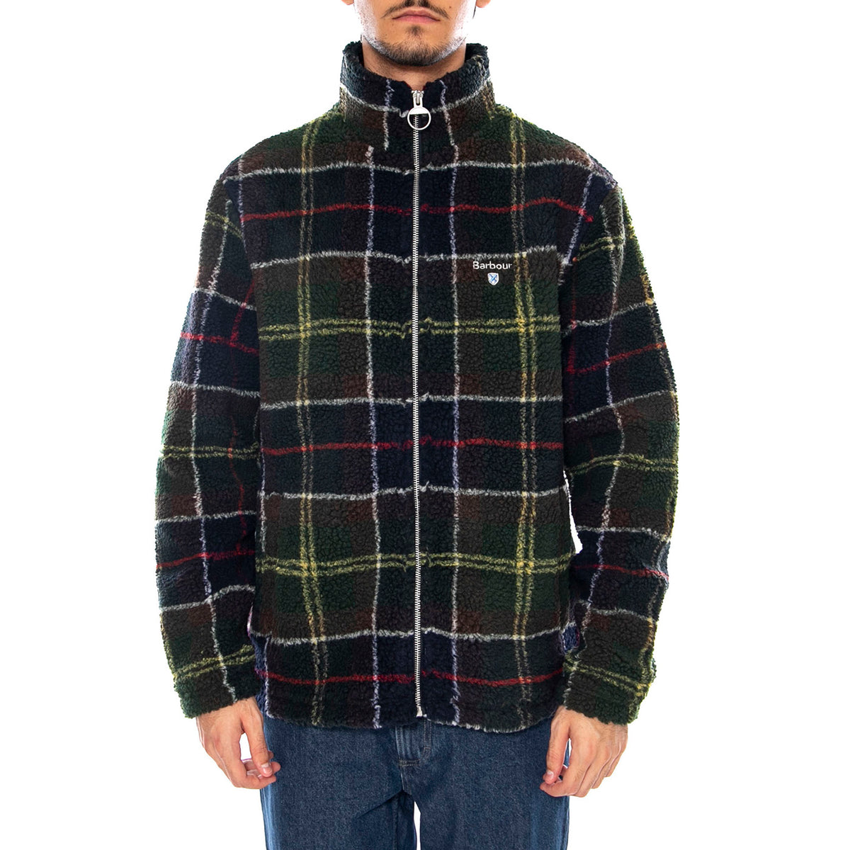 Tartan Fleece Zip Trough - Giacca Uomo Tartan Multicolore MFL0187 TN11 BARBOUR 