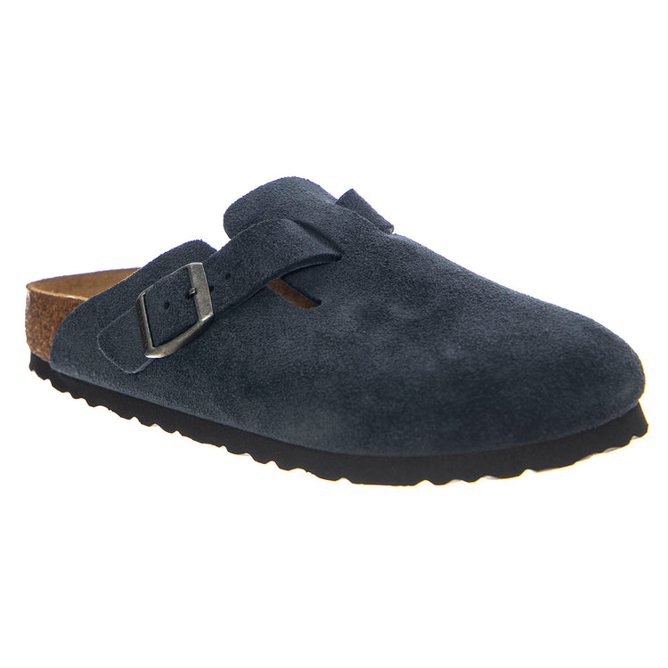 Boston New Navy, Suede Leather - Sandali Uomo Blu 1030902 . BIRKENSTOCK 