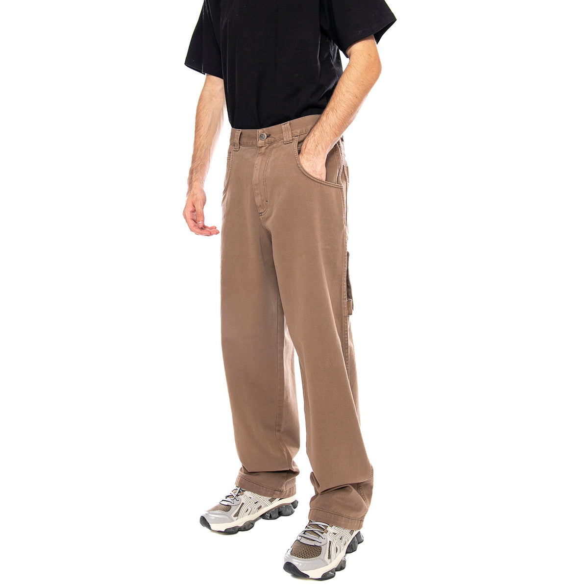 Pant. Baggy T. Bull Tinto Fango - Pantaloni Uomo Marroni R.BIANCO-L-BULL-00F . BLUESKIN 