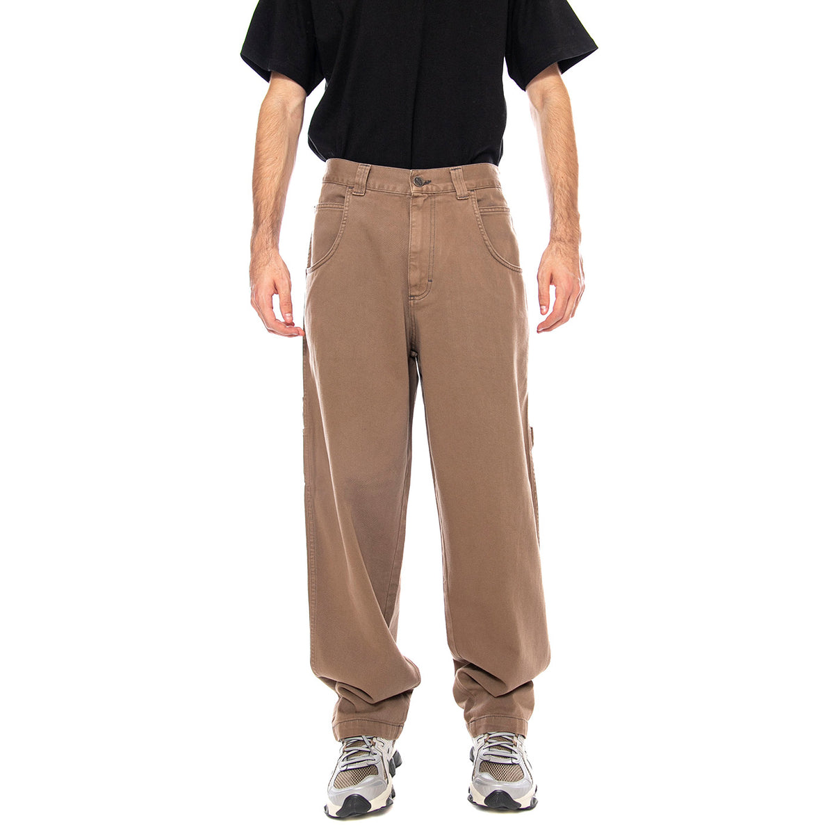 Pant. Baggy T. Bull Tinto Fango - Pantaloni Uomo Marroni R.BIANCO-L-BULL-00F . BLUESKIN 
