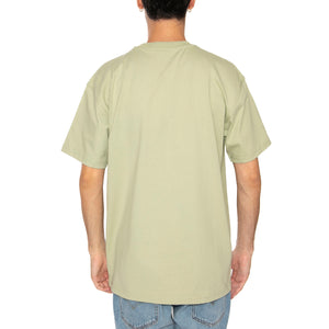 S/S American Script T-Shirt Pale Olive - Maglietta Girocollo Uomo Verde I029956.UVXX . CARHARTT WIP 