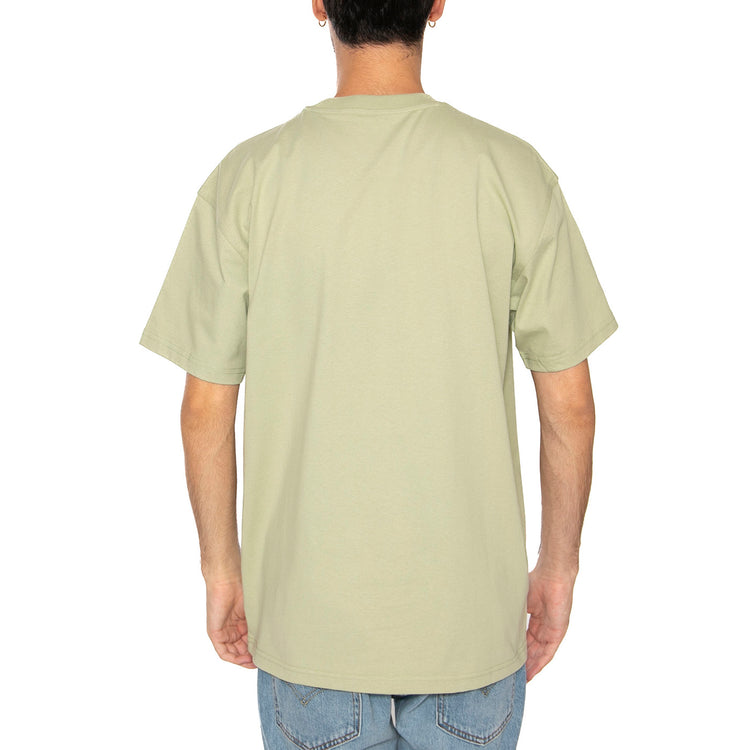 S/S American Script T-Shirt Pale Olive - Maglietta Girocollo Uomo Verde I029956.UVXX . CARHARTT WIP 