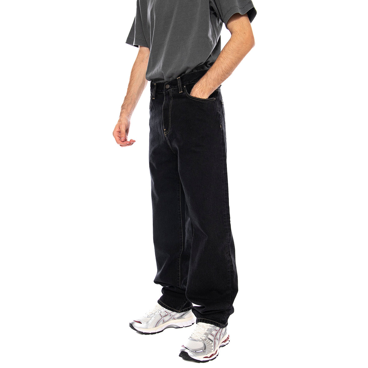 Aaron Pant Black - Pantaloni Uomo Neri I034237.8906 . CARHARTT WIP 