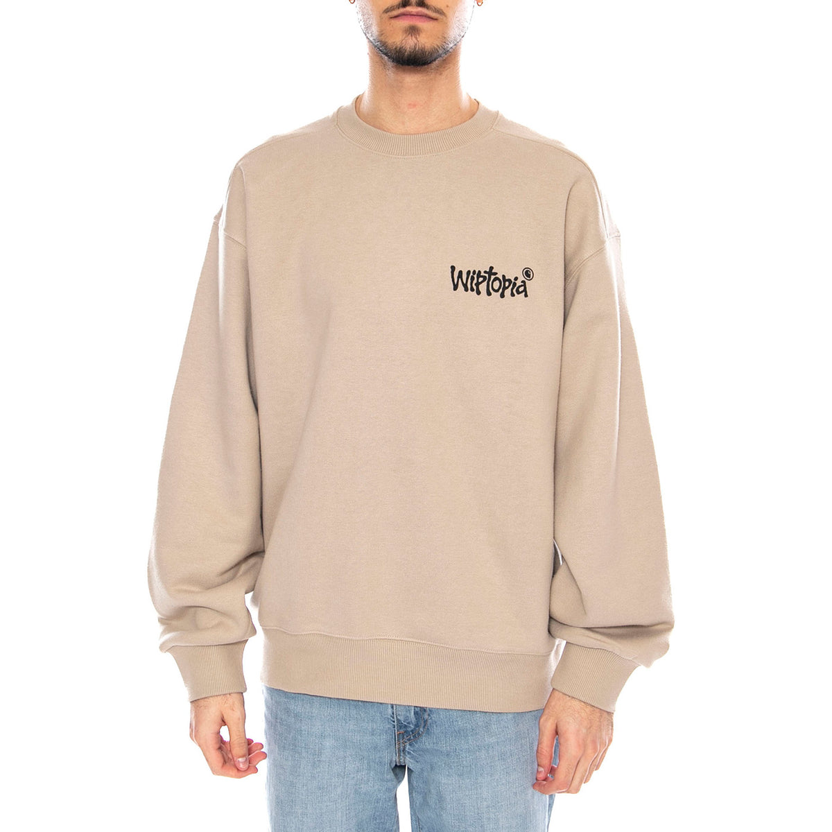 Wiptopia Sweat Wall -- Felpa Uomo Beige I035644.G1XX . CARHARTT WIP 