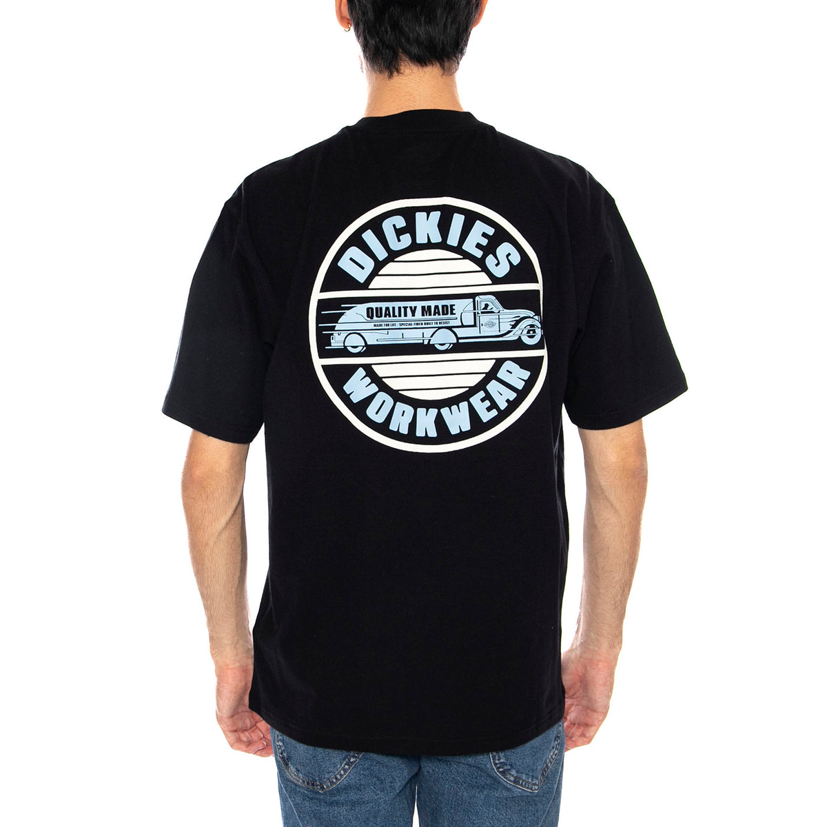 DICKIES Circle Tee Black - Maglietta Girocollo Uomo Nera DK0A87QLBLK1 . DICKIES 