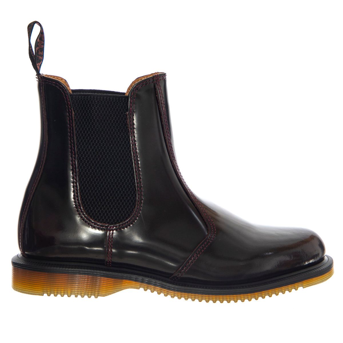 Dr. Martens Flora Cherry Red Polished Smooth - Stivali Unisex Rossi 32218600 CHR DR.MARTENS 