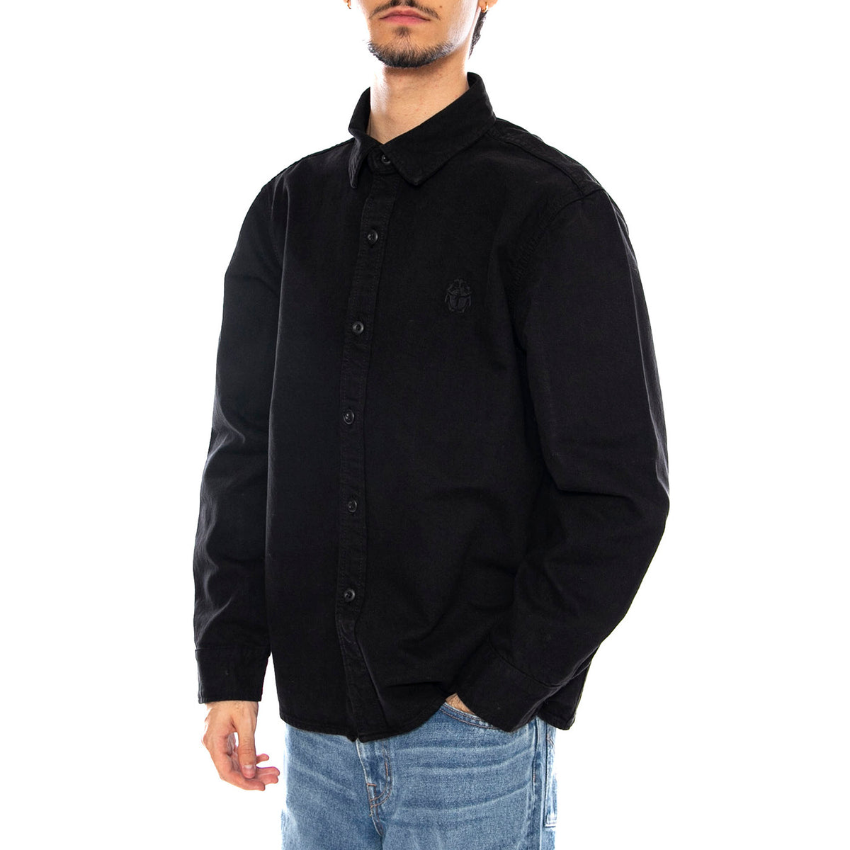 Sebastian Shirt LS Black - Camicia Uomo Neras I035056. 89.GD EDWIN 