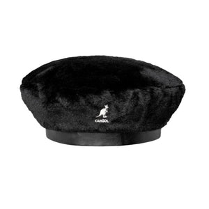 Faux Fur Beret -- Cappello Solid Black Nero K4369 SB002 KANGOL 