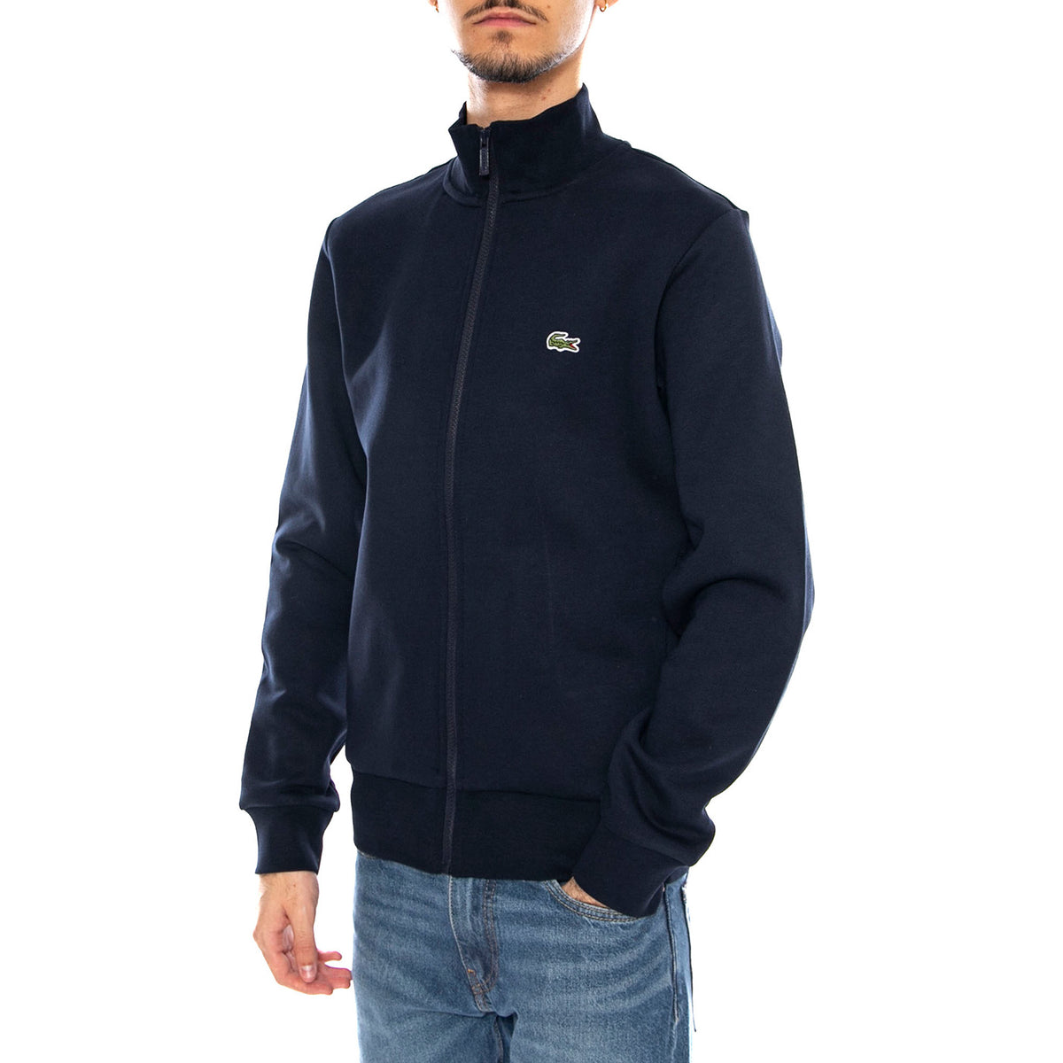 Sweatshirt 166 -- Felpa con Zip Uomo Blue SH9622-166 . LACOSTE 