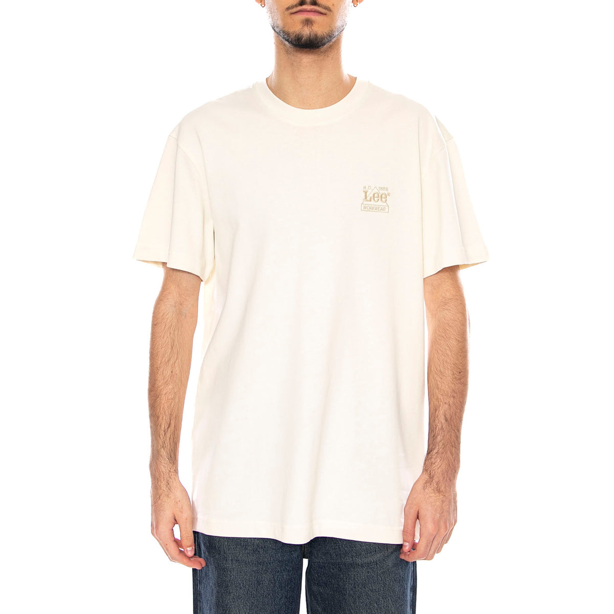 WW Essential Tee -- Maglietta Uomo Ecru 112370486 . LEE 