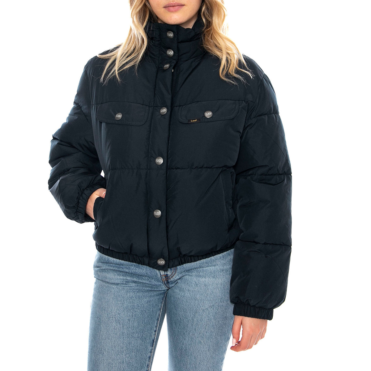 Rider Puffer Jacket Black -- Giacca Piumino Donna Nero 112370872 . LEE 