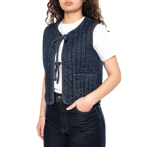 LOTTIE LINER VEST SHADED VIEW WOMEN'S OW Dark Indigo - Giacca Smanicata Donna Blu 003G3-0000 . LEVIS 
