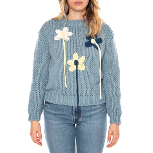 Sweaters 133 Retro Blue - Maglione Donna Blu 3.50.210.12 . MD'M 