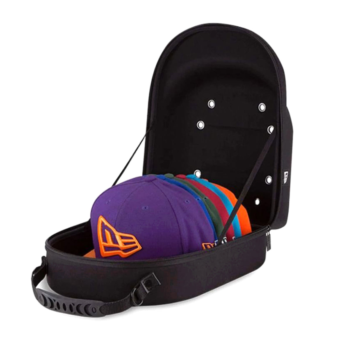 New Era Black 6Pack Cap Carrier Black- Zaino Nero 10030709 BLK NEW ERA 