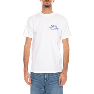 OBEY House Of Subversion White - Maglietta Girocollo Uomo Bianca 165264195 WHT OBEY 