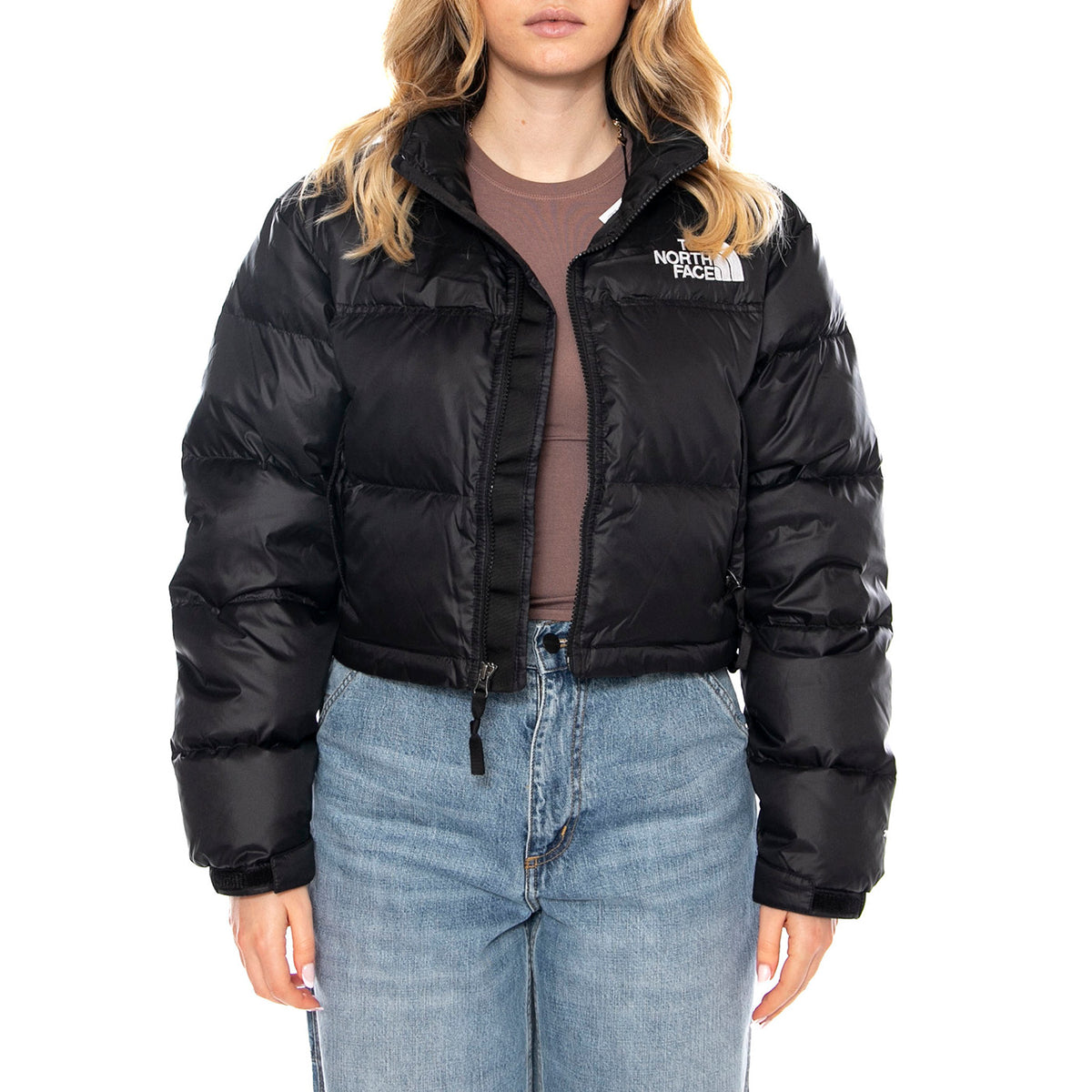W Nuptse Short Jacket -- Giacca Donna Nera NF0A5GGE GOG1 THE NORTH FACE 