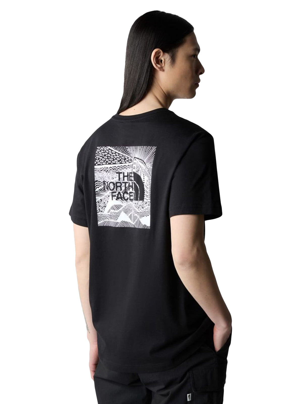 M SS BOX NSE CELEBRATION TEE Black - Maglietta Girocollo Uomo Nera NF0A87NV JK31 THE NORTH FACE 