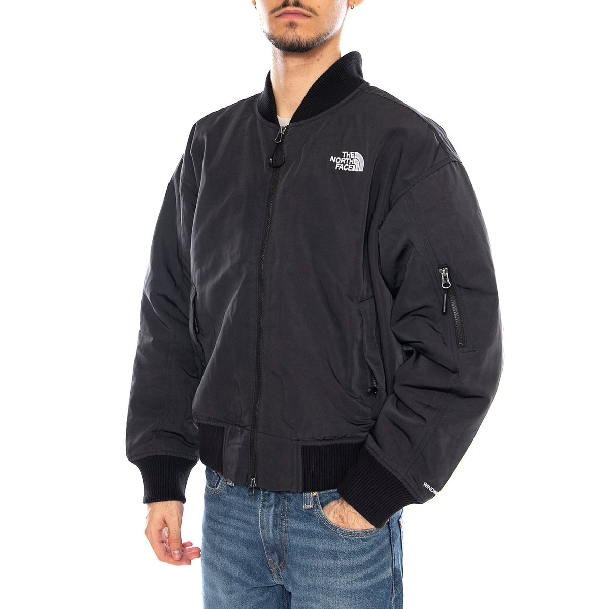 U TNF Bomber Black -- Giacca Bomber Uomo Nera NF0A8F3R JK31 THE NORTH FACE 