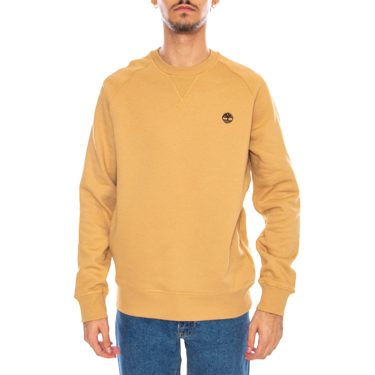 Exeter River Brushed Back Crew Sweatshirt Beige - Felpa Girocollo Uomo Beige TB0A2BN KEH31 TIMBERLAND 