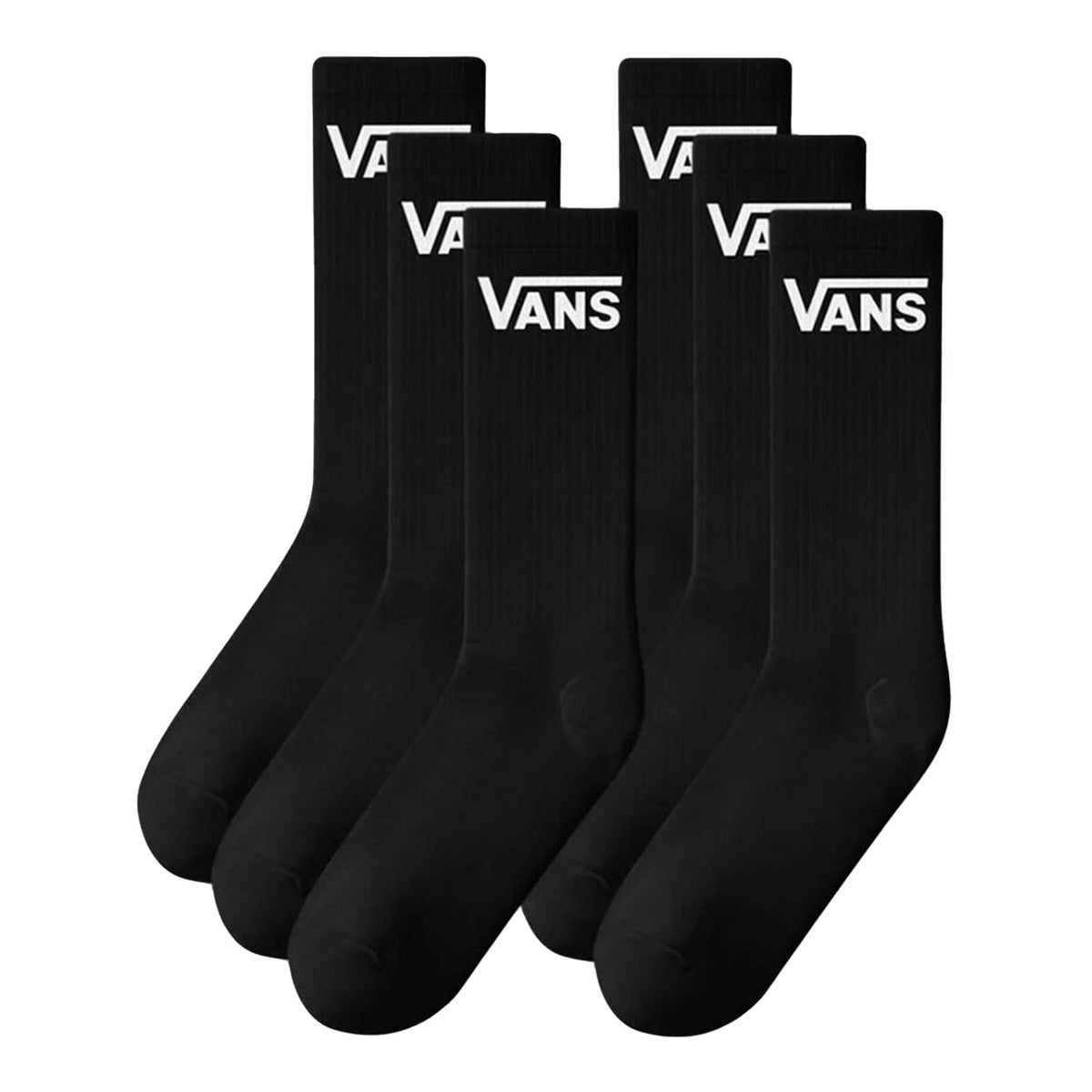 Classic Crew Rox Black Socks -- Calzini Neri VN000QCB BLK1 VANS 