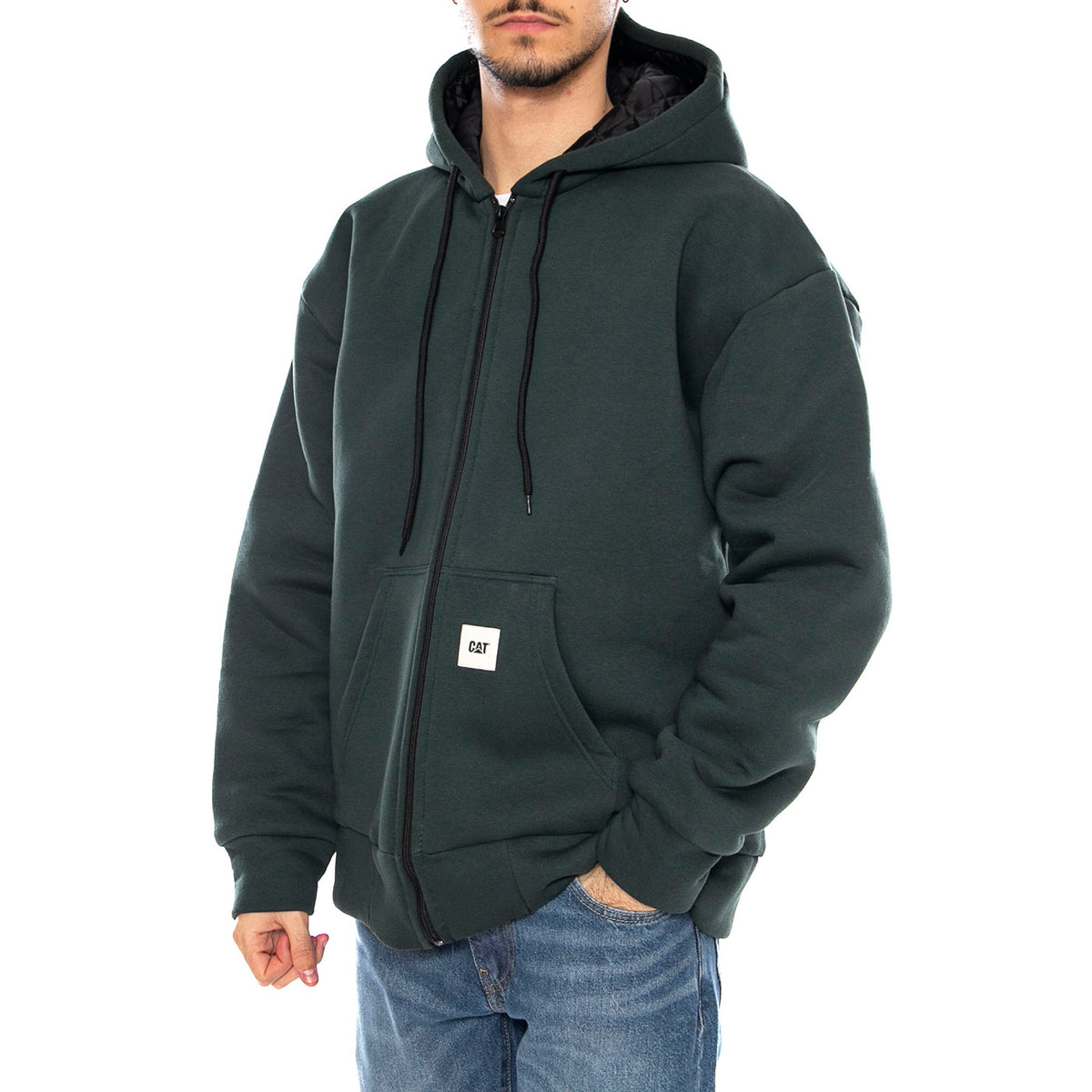 Blueprint Hoodie Hunter Green - Felpa con Cappuccio Uomo Verde 6050179-13159 . CAT 