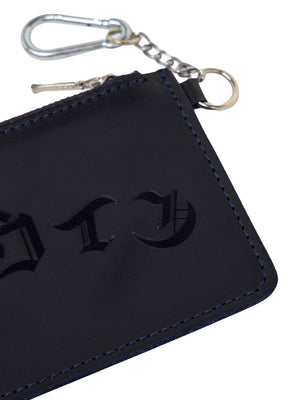 EDWIN POUCH LEATHER NAVY - Portafoglio Blu I034293.77.00. 77.00 EDWIN 