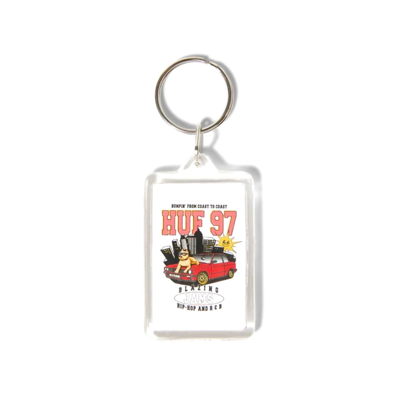 HUF 97 KEYCHAIN MULTICOLOR - Portachiavi Multicolore AC00810 WHT HUF 