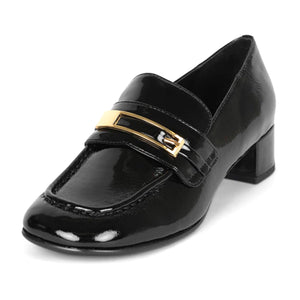 JEFFREY CAMPBELL BOOK-SMART BLACK CRINKLE PATENT - Mocassini Donna Neri JCSU350-01-004 . JEFFREY CAMPBELL 