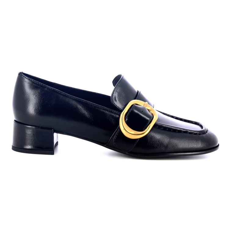JEFFREY CAMPBELL DOCILE BLACK GOLD - Mocassini Donna Neri JCSU350-02-001 . JEFFREY CAMPBELL 