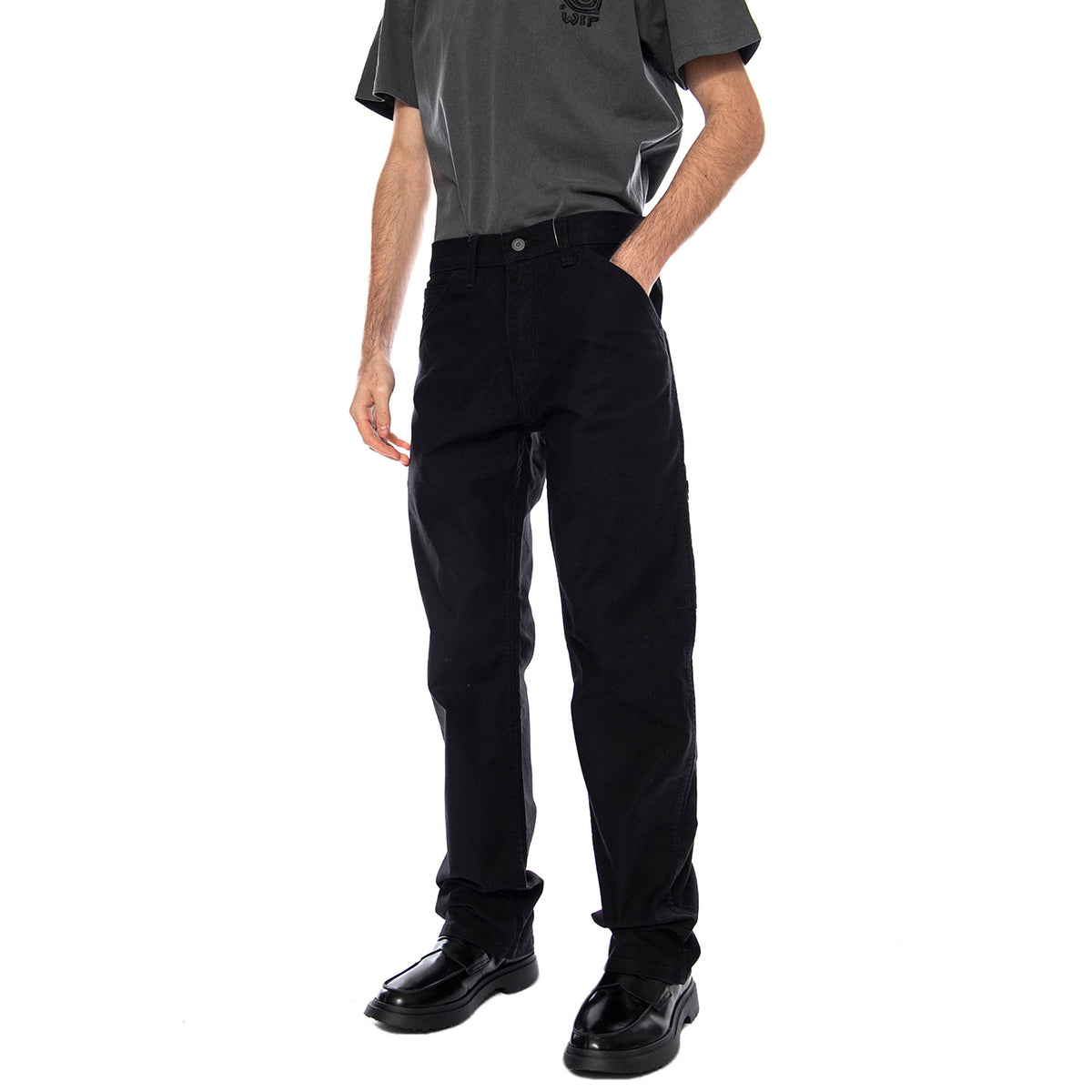 Levi's Mens 505 Workwear Regular Fit Utility Pants - Pantaloni Denim Jeans Uomo Neri 34233-0000 . LEVIS 