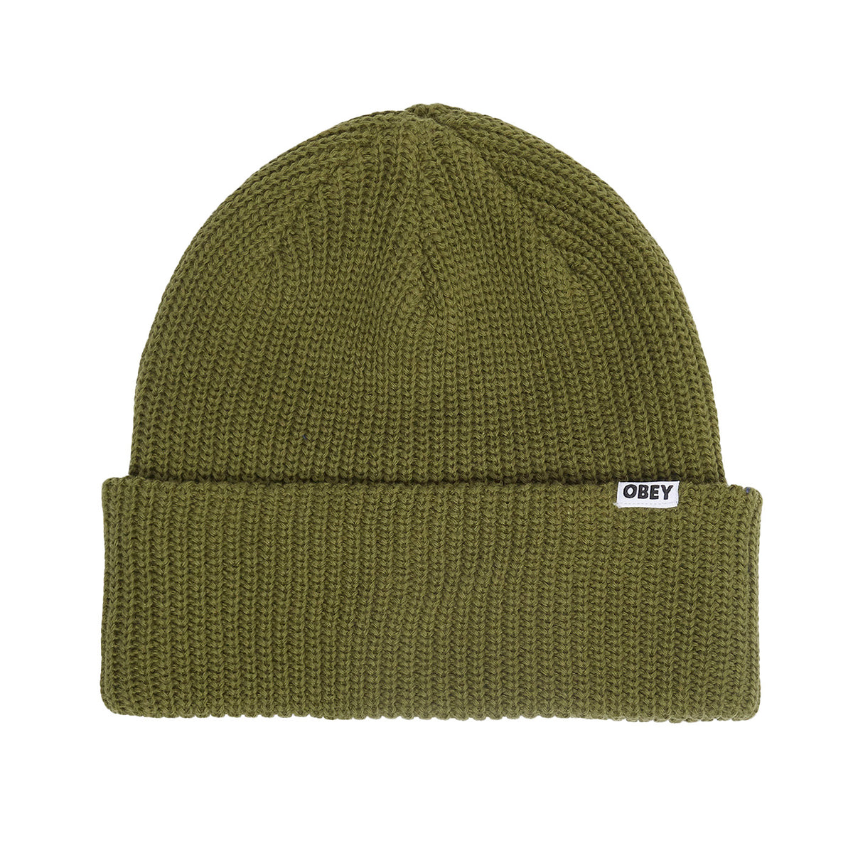 Bold Organic Beanie Army - Berretto in Maglia Verde 100030170 ARM OBEY 
