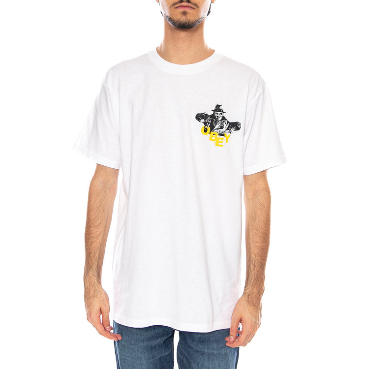 Obey Inner Power Tee White - Maglietta Girocollo Uomo Bianca 165263961 WHT OBEY 