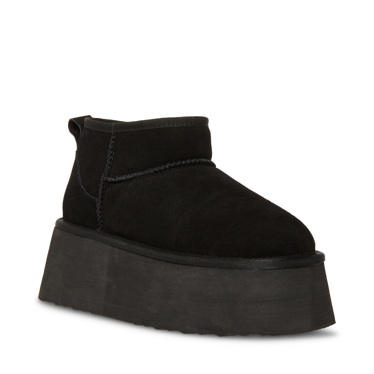 Campfire Tan Suede Black - Stivali Donna Neri SMSCAMPFIRE 015 STEVE MADDEN 