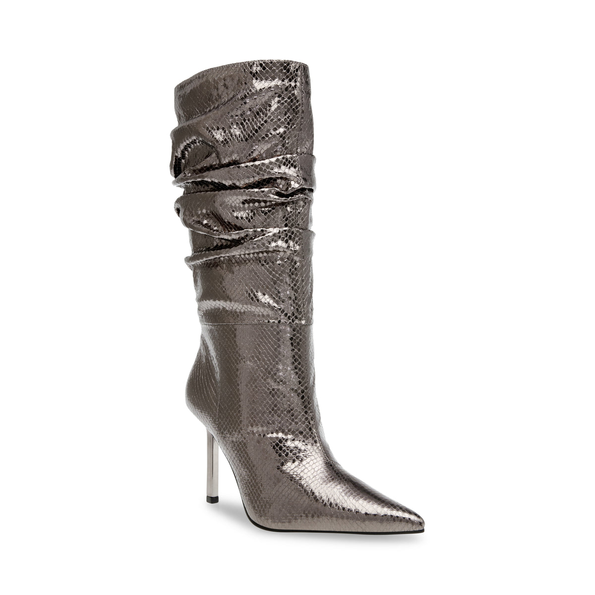 Izabela Pewter Grey - Stivali Alti Donna Grigi<BR/><BR/> SMSIZABELA 733 STEVE MADDEN 