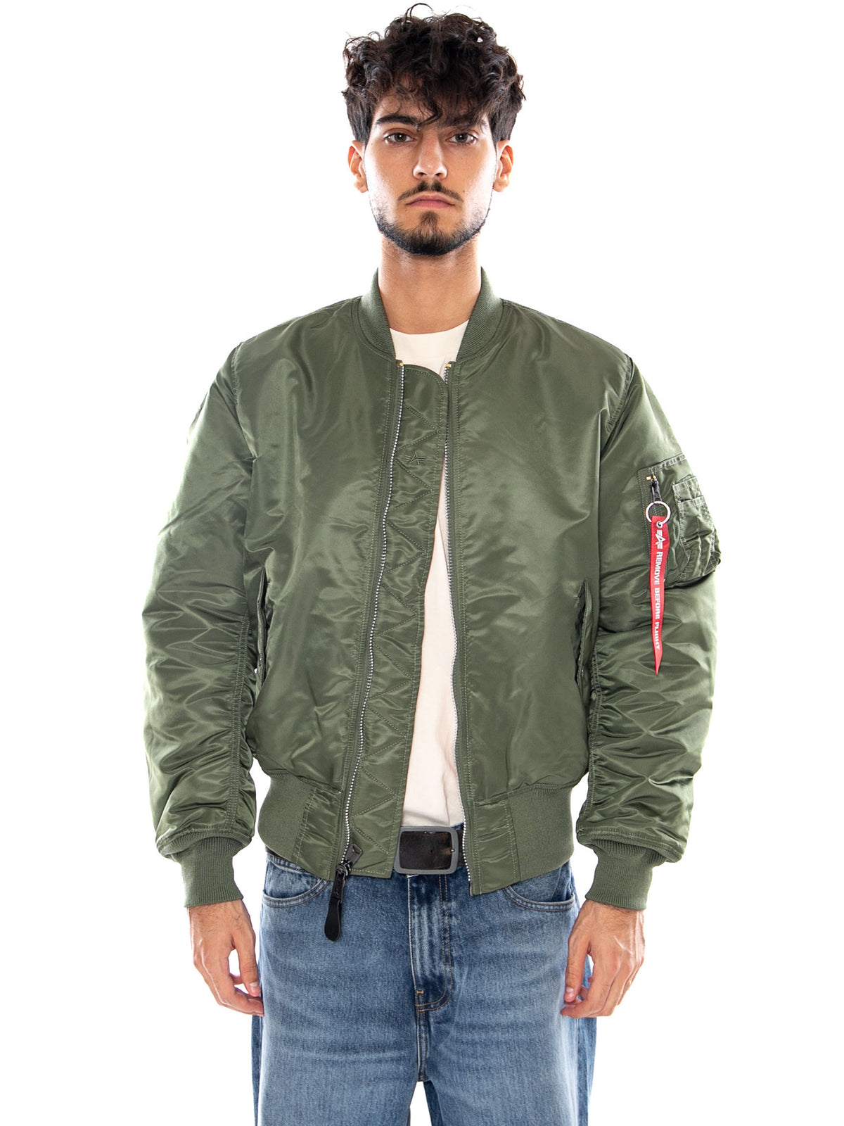 MA-1 HERITAGE BOMBER JACKET SAGE GREEN - Giacca Uomo Verde 100101 01 ALPHA INDUSTRIES 