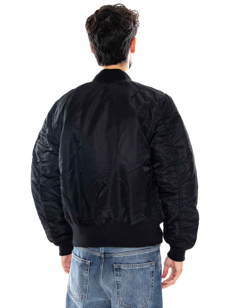 MA-1 HERITAGE BOMBER JACKET BLACK - Giacca Uomo Nera 100101 03 ALPHA INDUSTRIES 
