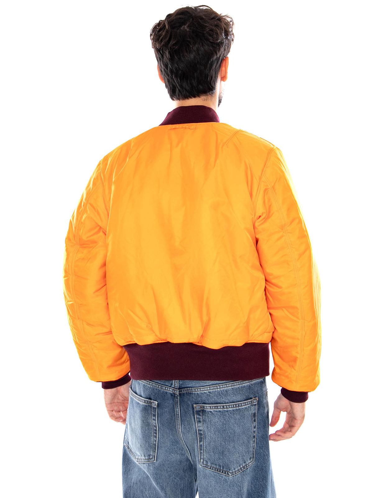 MA-1 HERITAGE BOMBER JACKET DARK CHERRY - Giacca Uomo Rossa 100101 608 ALPHA INDUSTRIES 