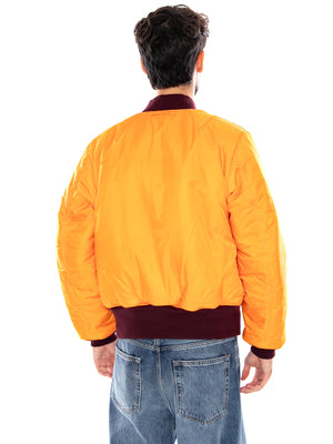 MA-1 HERITAGE BOMBER JACKET DARK CHERRY - Giacca Uomo Rossa 100101 608 ALPHA INDUSTRIES 
