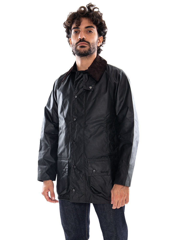 Barbour Beaufort Wax Jacket Sage - Giacca Uomo Verde<BR/><BR/> 262MMWX0017 SG91 BARBOUR 