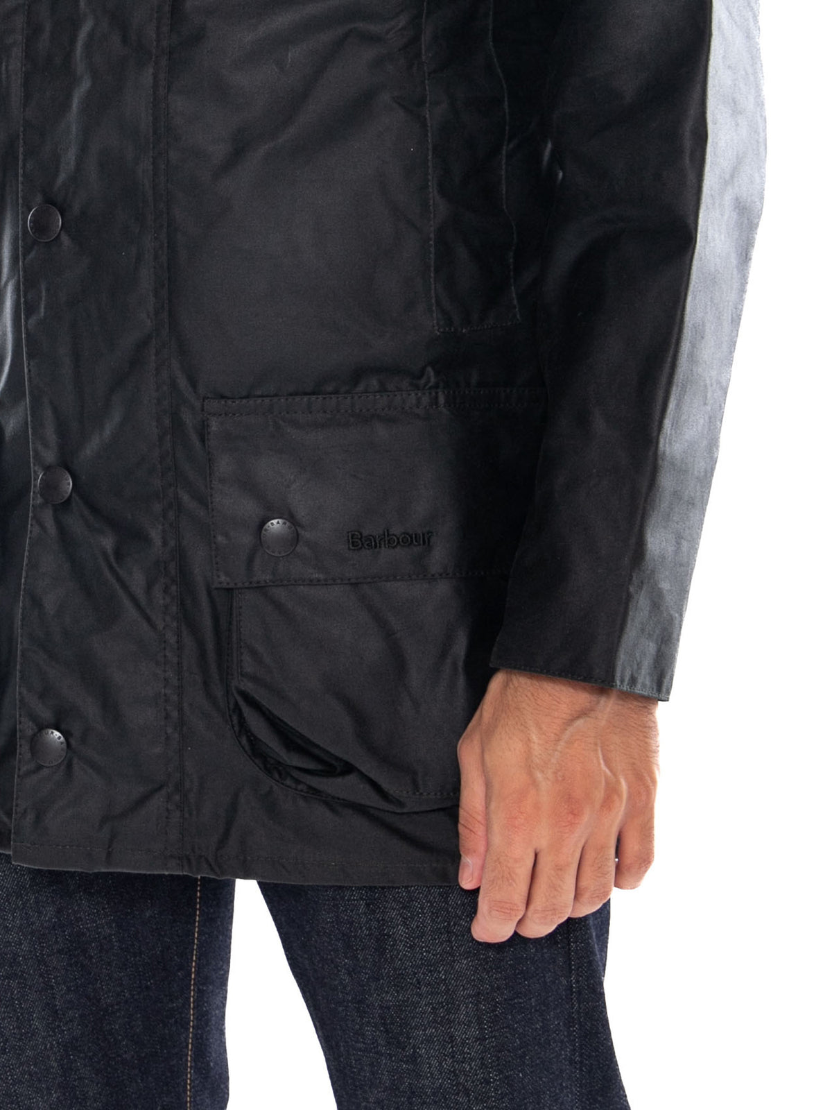 Barbour Beaufort Wax Jacket Sage - Giacca Uomo Verde<BR/><BR/> 262MMWX0017 SG91 BARBOUR 