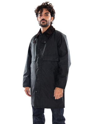 Barbour Long Spey Wax Jacket Sage - Giacca Uomo Verde MWX2594 SG51 BARBOUR 